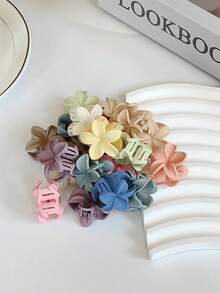 10pcs/20pcs/30pcs/40pcs Colorful Daisy Flower Hair Claw Clips, Mini Elegant Hair Claws For Ponytail, Hair Claw, Princess Hair Accessories (Random Colors) Women Hair Clips Summer - Multicolor - View 2