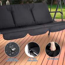 Patio Lounge Chair & Swing Chair - 黑色 - 查看 6