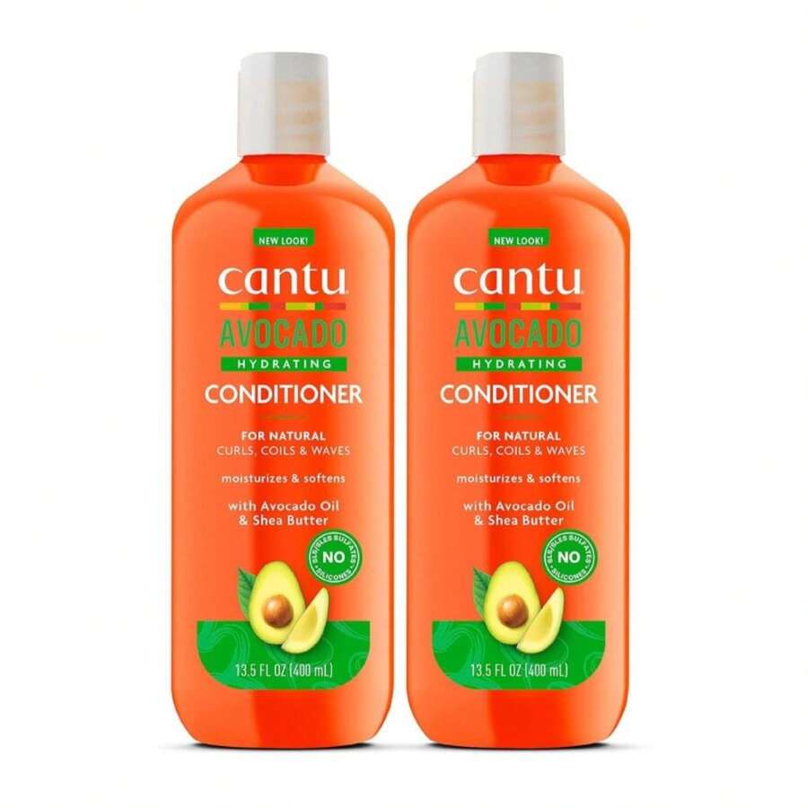 Cantu Avocado Hydrating Silicone-Free Conditioner With Pure Shea Butter, 135 Oz (Pack Of 2) - White - 查看 1