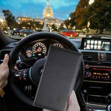 Summer Car Registration And Insurance Card Holders, Autumn Magnetic Snap Car Glove Box Organizers, Essential Car Document Bags, Men's And Women's Car Accessories, Spring Gifts, Card Holders, Birthday Gifts. - Brown - View 4