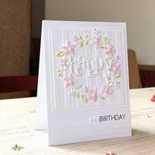 Creative Garland Metal Cutting Dies, DIY Scrapbooking Album And Embossing Stencil, Greeting Card Making Tool, Card Paper Cutting Crafts ,Gift Card Making Template Die Cuts. - Silver - View 2