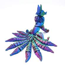 2026新款3D打印14厘米多关节可动九尾狐模型玩具，动物模型玩具，家居装饰，男孩礼物，桌面摆件，完美礼物，节日礼物，生日礼物，模型爱好者礼物 - 彩色 - 查看 9