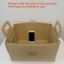 AD 1pc Foldable Car Trunk Organizer Box, Practical Storage Box For Women, Multi-Functional Car Storage Compartment