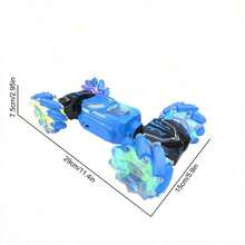 RC Off-Road Climbing Car 4WD Remote Control Stunt Drift Transforming Vehicle - Blue - View 6