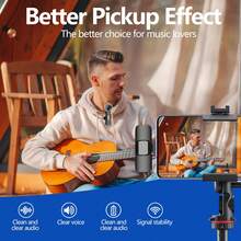 Portable Mini Wireless Lavalier Microphone, Wireless Recording Microphone Compatible With Iphone & TypeC Plug-Play,Lapel Mic For Video Recording,Teaching, Interviews,Podcast,2.4G Ultra-Low Delay Built-In Noise Reduction Chip Mic For Vlog(50mAh Rechargeable Battery)