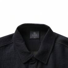 Áo sơ mi nam dài tay cài cúc Li Ning WADE DLoADING, dáng rộng, chất liệu vải pha cotton, thêu họa tiết và có túi, AFDVC25 - màu đen - Xem 4