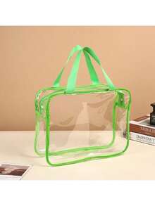 Bộ 2 túi đựng đồ chơi trẻ em trong suốt có khóa kéo và nhãn dán, được làm từ nhựa PVC trong suốt, có thể tái sử dụng, thích hợp để đựng trò chơi cờ bàn, khối xếp hình, ghép hình và đồ chơi, lý tưởng để cất giữ đồ dùng trong phòng trẻ. - Nhiều màu - Xem 23