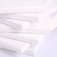 Solid Wood Square Oil Painting Frame Painting Oil Painting Board, Pure Cotton White Oil Painting Cloth, Acrylic Painting Circular Oil Painting Frame - White - View 4