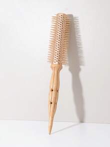 Professional Salon-Grade Wooden Round Hair Curling Brush, Combines Massage And Styling Functions, Suitable For Women's Home Or Travel Use. A Multi-Functional Brush That Combines "Curling + Styling + Massage" In One. - Multicolor - View 11