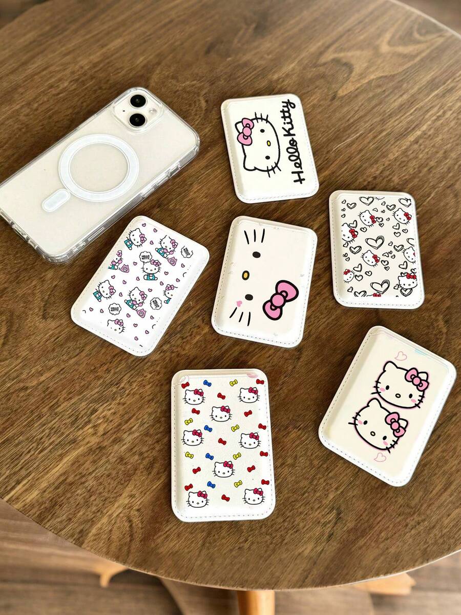 SANRIO Ví đựng thẻ Hello Kitty, thiết kế hoạt hình dễ thương, có thể đựng thẻ ngân hàng/thẻ ID. Hoàn hảo cho phái nữ, một món quà tuyệt vời cho ngày Valentine, với thiết kế ngộ nghĩnh. Tương thích với Android và hầu hết các điện thoại thông minh, quà tặng cho mẹ, gia đình, bạn bè, trẻ em, sinh nhật, ngày lễ. Phụ kiện ốp lưng điện thoại, miếng dán điện thoại. - Nhiều màu - Xem 1