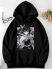 Men Outdoor Hoodies & Sweatshirts - Black - View 1