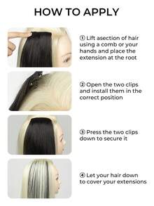 1pc Hair Piece Hair Pad Hair Root Patch Invisible Seamless One-Piece Side Thickening Hair Volume Fluffy Top Hair Replacement Female Hair Accessories - Multicolor - View 12