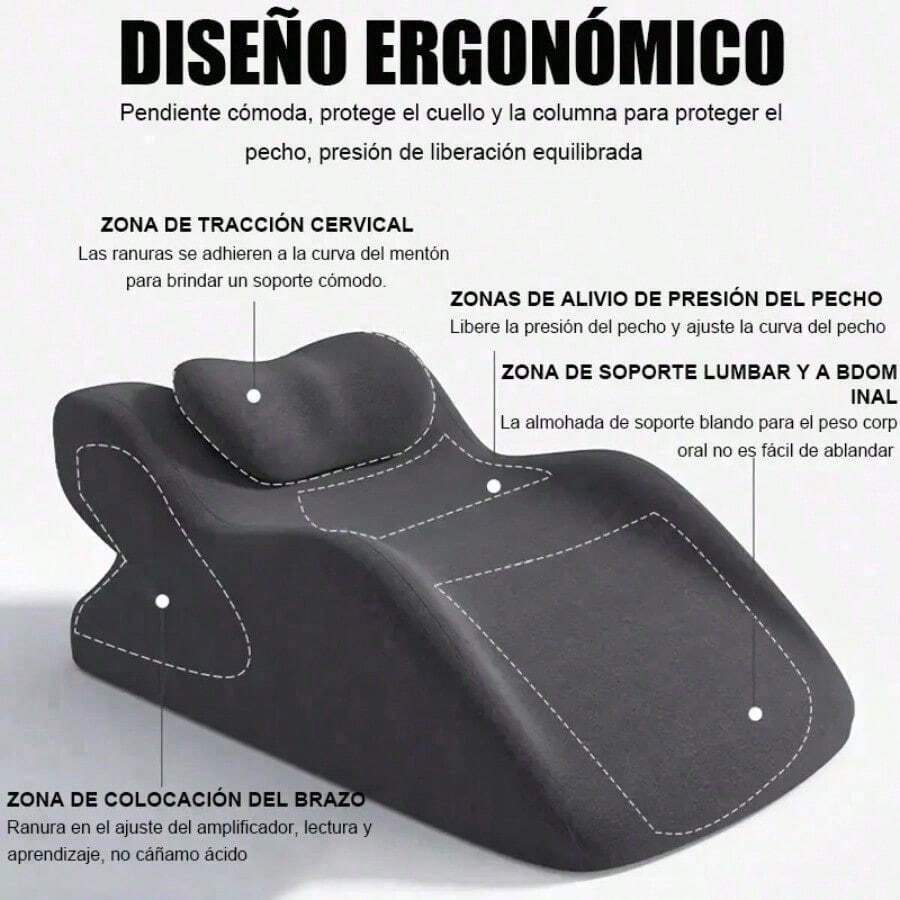 Almohada Grande Cuña Cojín Ortopédica Antireflujo Ajustable - 1 - Ver 1