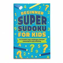 Screen-Free Math Logic Notebook Featuring Structured Number Grids, Age-Based Options (3–6, 6–9, 9–12, 12+), Helps Build Patience, Concentration, And Logical Reasoning Through Consistent Daily Practice Pages - Super Sudoku - View 12