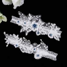 Fashionable Lace Garter For Bride, Suitable For Party Occasions - Blue - View 6