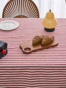1 chiếc khăn trải bàn sọc đỏ, phong cách trang trí tối giản kiểu nhà nông thôn, hình chữ nhật, phù hợp cho bàn ăn, bàn cà phê, kệ tivi, lối vào, thích hợp cho các dịp lễ, tiệc tùng, đám cưới, bữa tối, nhà cửa, văn phòng, dã ngoại ngoài trời, mọi mùa. - Đỏ - Xem 11