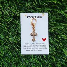 Bộ 5 móc khóa hình thánh giá trang nhã, với thiết kế hình thánh giá ngộ nghĩnh. Thích hợp cho lễ rửa tội, đám cưới, lễ rước lễ, tiệc cô dâu, quà lưu niệm, quà sinh nhật, quà tặng sự kiện tôn giáo, sử dụng hàng ngày, lễ Phục sinh, quà tặng ngày lễ và kỷ niệm. - Nhiều màu - Xem 5