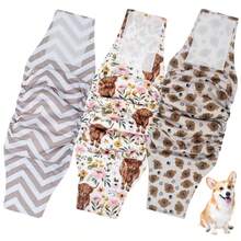 3PCS Reusable Dog Diapers For Male Dogs, Soft Breathable Puppy Diapers With Adorable Prints, Adjustable Waist For Incontinence, Post-Surgery Care & Indoor Training - Multicolor - View 2