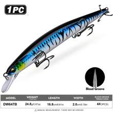 PRO BEROS PROBEROS 1PC 米诺饵，16.8厘米/24.8克，海水钓鱼路亚，颤泳饵，冲浪钓鱼配件和装备，水面路亚，大比目鱼和鲈鱼钓鱼路亚 - 彩色 - 查看 16