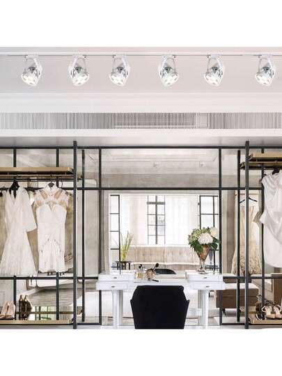 Kit 2pçs Spot Led Para Trilho Eletrificado 35w BF/BQ Acab  Branco - Não acompanha trilho