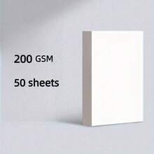 50 Sheets A4 Black/White/Brown Cardstock, 200gsm/300gsm Thick Kraft Paper - 50 A4 Sheets - View 13