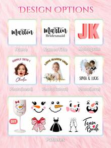 1pc Personalized Shatterproof Wedding Champagne Glass, 6oz/180ml, Customizable Name & Bow Design, Reusable, Suitable For Wedding Party Cups, Also For Whiskey, Wine, Cocktail, Beer, Champagne, Water, Oatmeal, Tea, Juice, Breakfast, Coffee And Other Beverages - 180 Ml - View 7