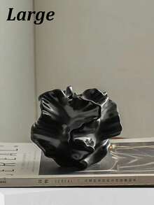 波浪形花瓶，独特家居装饰，适合插花，理想的室内装饰，适用于客厅或卧室，现代简约风格，适合鲜花或干花，完美的房间装饰，优雅的波浪形花瓶，适合摆放在架子或桌面上展示 - 彩色 - 查看 14