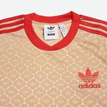 Adidas IX5463 男士时尚百搭舒适长袖圆领T恤，春秋季 - 魔力淺褐-紅 - 查看 3