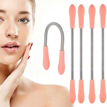 Set de 5 barras para la eliminación indolora del vello facial - a prueba de agua, inodoro, fácil de usar para el bigote y la barba