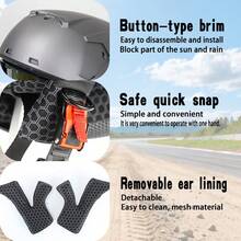 906-Motorcycle Off-Road Helmet, Fully Covered Electric Vehicle, Pulling Full Helmet, Mountain Downhill, All Season - Baby Blue - View 4