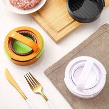 3pcs Round Hamburger Patty Maker Press Combo, Kitchen Cooking Tools - Multicolor - View 8