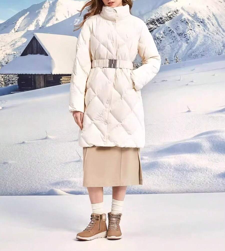 Skechers New Woven Short Down Jacket For Women - Warm And Comfortable Sports Outerwear