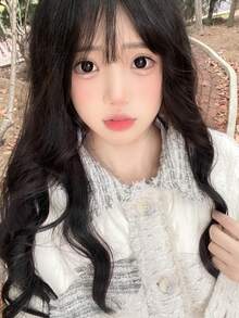 Bộ 2 kính áp tròng màu đen tự nhiên, đường kính 14.5mm, kính áp tròng thẩm mỹ, thích hợp sử dụng quanh năm. - Dùng một lần hàng năm - Xem 1