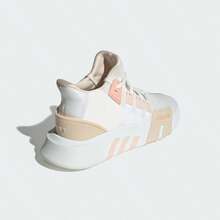 Adidas Giày thể thao cao cổ cổ điển, kiểu dáng thường ngày, dành cho cả nam và nữ, mẫu JI4273 - Trắng/Nâu vải lanh - Xem 8
