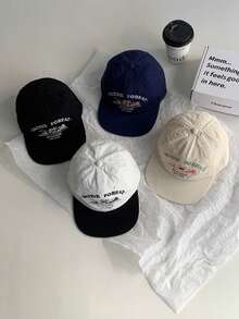 1pc Soft Crown Sunrise Embroidery Flat Brim Baseball Cap, Vintage Flat Brim Cap, Unisex Street Style Letter Embroidery Snapback Hat - 'NATIVE SUNSET - View 4