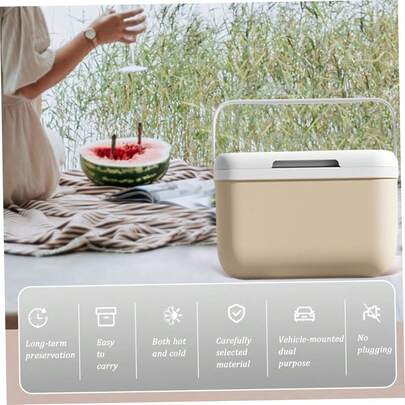 1pc 5L Portable Cooler Box, Suitable For Camping/Outdoor Gatherings, Cycling, Applicable For Valentine's Day, Christmas, Spring Festival, Ramadan. Travel Insulation Refrigeration