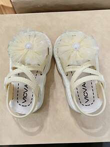 Children Pearl Heart Sandals, Girls Korean Style Fashion Soft Bottom Sandals - White - View 6
