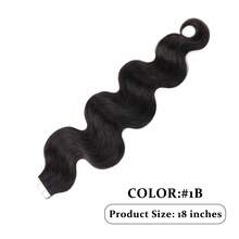 Body Wave Hair Extensions Tape In 20pcs Tape Ins Human Hair Extensions Natural Hair Tape In Soft Skin Wet And Invisible - S1B - View 3