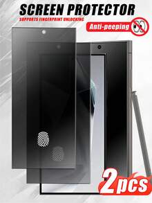 2片装超清防刮屏幕保护膜，保护隐私，兼容指纹解锁，适用于三星Galaxy S8/S9/S8+/S9+/S10/S10+/S20/S20+/S20 Ultra/S21/S21+/S21 Ultra/S22/S22+/S22 Ultra/S23/S23+/S23 Ultra/S24/S24+/S24 Ultra/S25/S25+/S25 Ultra/S26/S26+/S26 Ultra/Note8/Note9/Note10/Note10+/Note20 Ultra/S25 Edge，日常、办公、家用手机屏幕保护膜，手机配件，隐私屏幕保护膜，防窥，防水，防震，防摔，防刮。 - 黑色 - 查看 29