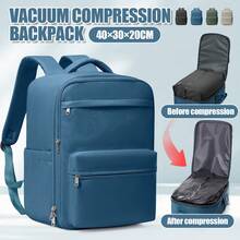 Foldable Travel Laptop Backpack, Airplane Approved, Unisex Travel Bag, 14-Inch Notebook Business Computer Backpack, Waterproof Large Capacity Backpack, Weekend Bag, Black - Multicolor - View 20