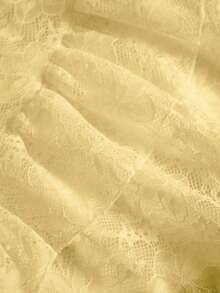 Chân váy xếp ly nhiều lớp, cạp thấp, ren, kiểu dáng dễ thương dành cho nữ, thích hợp cho các bữa tiệc, mua sắm và các buổi tụ họp mùa hè. - Màu vàng - Xem 6