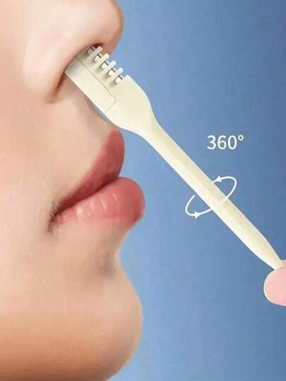 1/2/4件套鼻毛修剪器，鼻毛去除工具，鼻毛剃刀，鼻毛钳，鼻毛刀，鼻毛刮刀，二合一耳垢清洁器，清洁镊子，鼻毛去除工具，便携式手动360°旋转耳毛修剪器，男女通用
