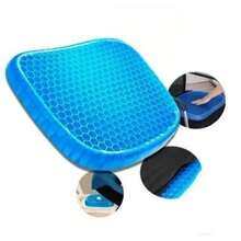 Gel Seat Cushion, Egg Honeycomb Shape, Orthopedic, Anti-Decubitus Coccyx - 藍色 - 查看 2