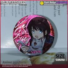反光“GIRLS BAND CRY”动漫乐队徽章，动漫周边，动漫迷礼物，生日礼物，完美礼物 - 彩色 - 查看 4