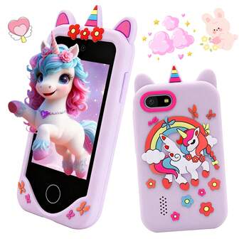 2.8英寸互动式儿童学习手机玩具，寓教于乐的创意游戏，万圣节惊喜派对礼物，感恩节玩具，适合3-12岁男孩女孩，圣诞节和生日礼物