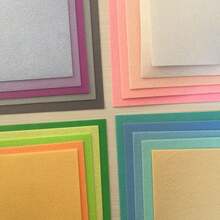 Colorful Felt Set, Sheets For Crafts, Macaron Color Felt Fabric Sheets, 1mm Thick Various Sizes, Multiple Colors Felt Squares DIY Handcraft Sewing Squares Patchwork Nonwoven For Crafts Sewing DIY Patchwork - Multicolor - View 7