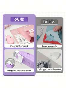 1/2/4pcs Set Aesthetic Honeycomb Glue Pens, Portable Roller Glue Applicator, Residue-Free Scrapbooking Glue Stick, Suitable For DIY Crafts And Albums, Refillable Stationery, Residue-Free Erasable Double-Sided Glue Pen, Applicable For School, Office, Diary, Lavender Decorative Glue Applicator - Multicolor - View 7