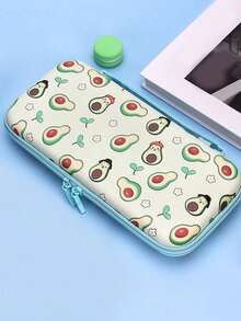 1pc Kiwi Lemon Fruit Design Carrying Case, Sweet Fruit Series Switch Storage Bag
