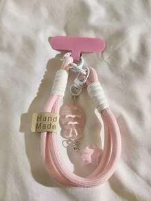 Retro Style Phone Lanyard Wristband, Fish & Star Phone Wrist Strap, Detachable Summer Bracelet, Dopamine Phone Lanyard, Anti-Lost Keychain, Earphone Clip, Card Holder, Fashionable Phone Accessories, Suitable As Mother's Day, Holiday, Family & Friend's Birthday Gift, Phone Pendant, Phone Chain. - Multicolor - View 7