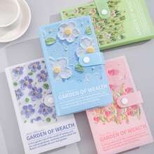 1pc Wealth Garden Coin Collection Book, (PVC Cover + PP Inner Pages), Double-Sided 50 Sheets, Can Store 100 Coins - Multicolor - View 6